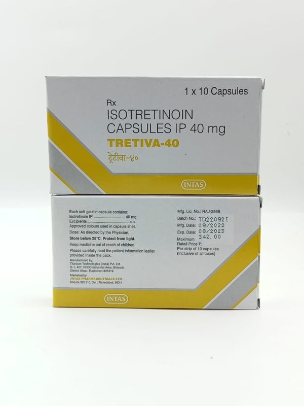 Tretiva 40  Isotretinoin Capsule 40 mg