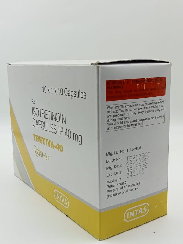 Tretiva 40  Isotretinoin Capsule 40 mg