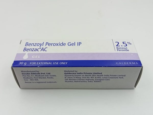 Benzac AC 2.5  Benzoyl Peroxide gel